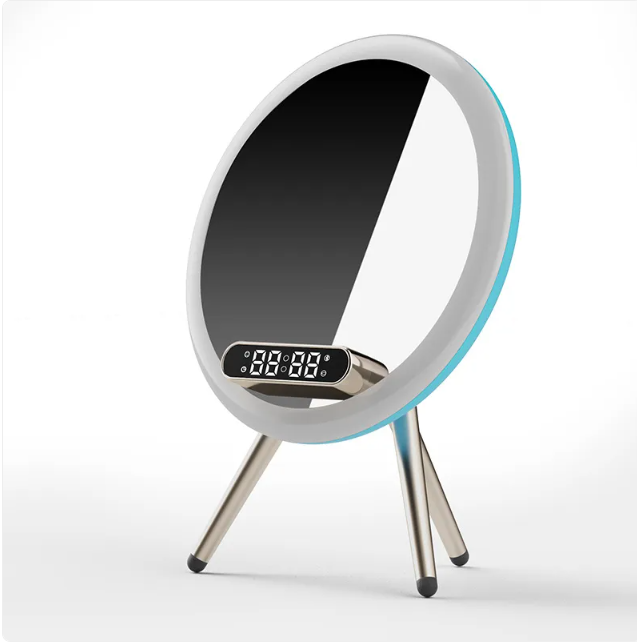 Mirror Alarm Clock Wireless Charger
