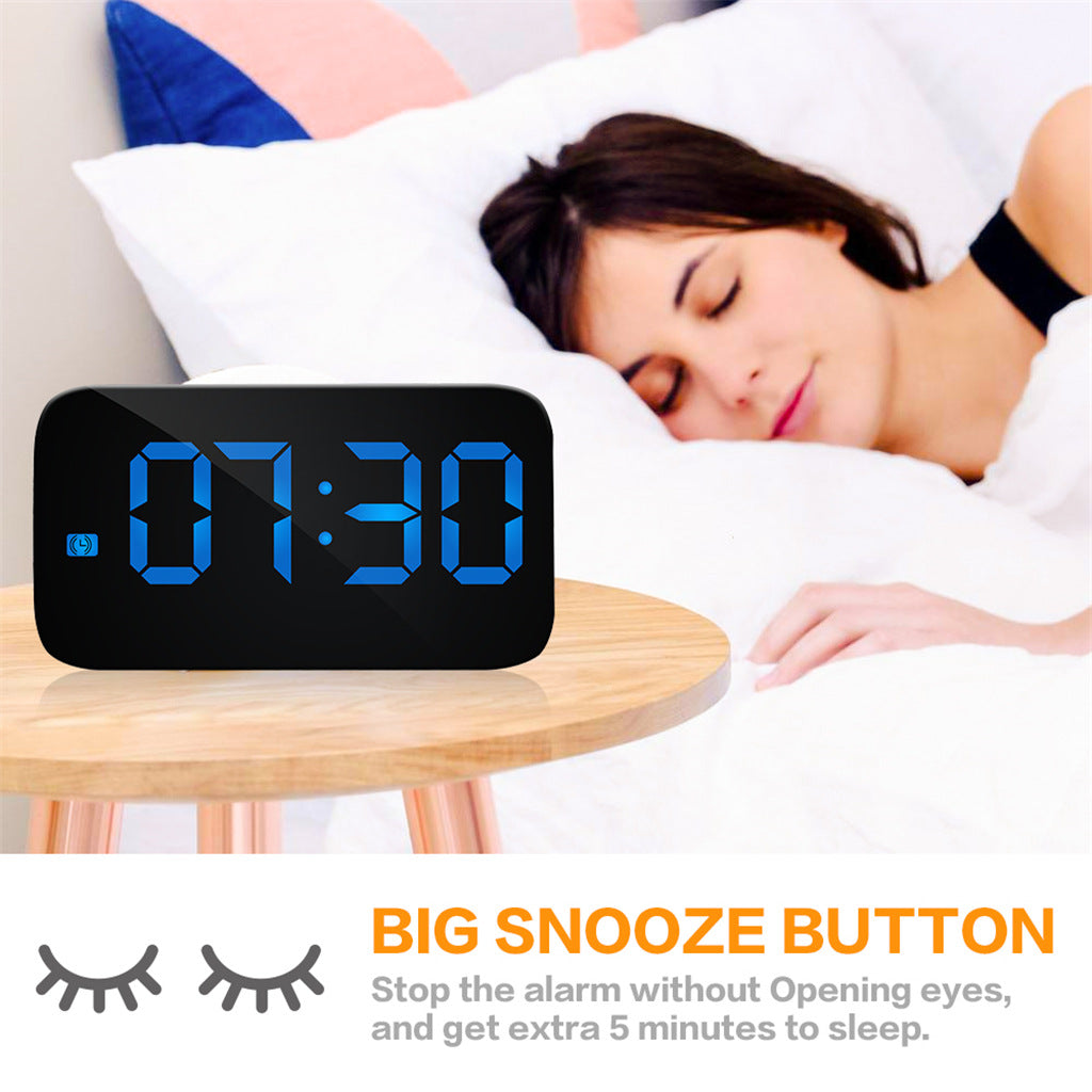 LED Mirror Alarm Clock