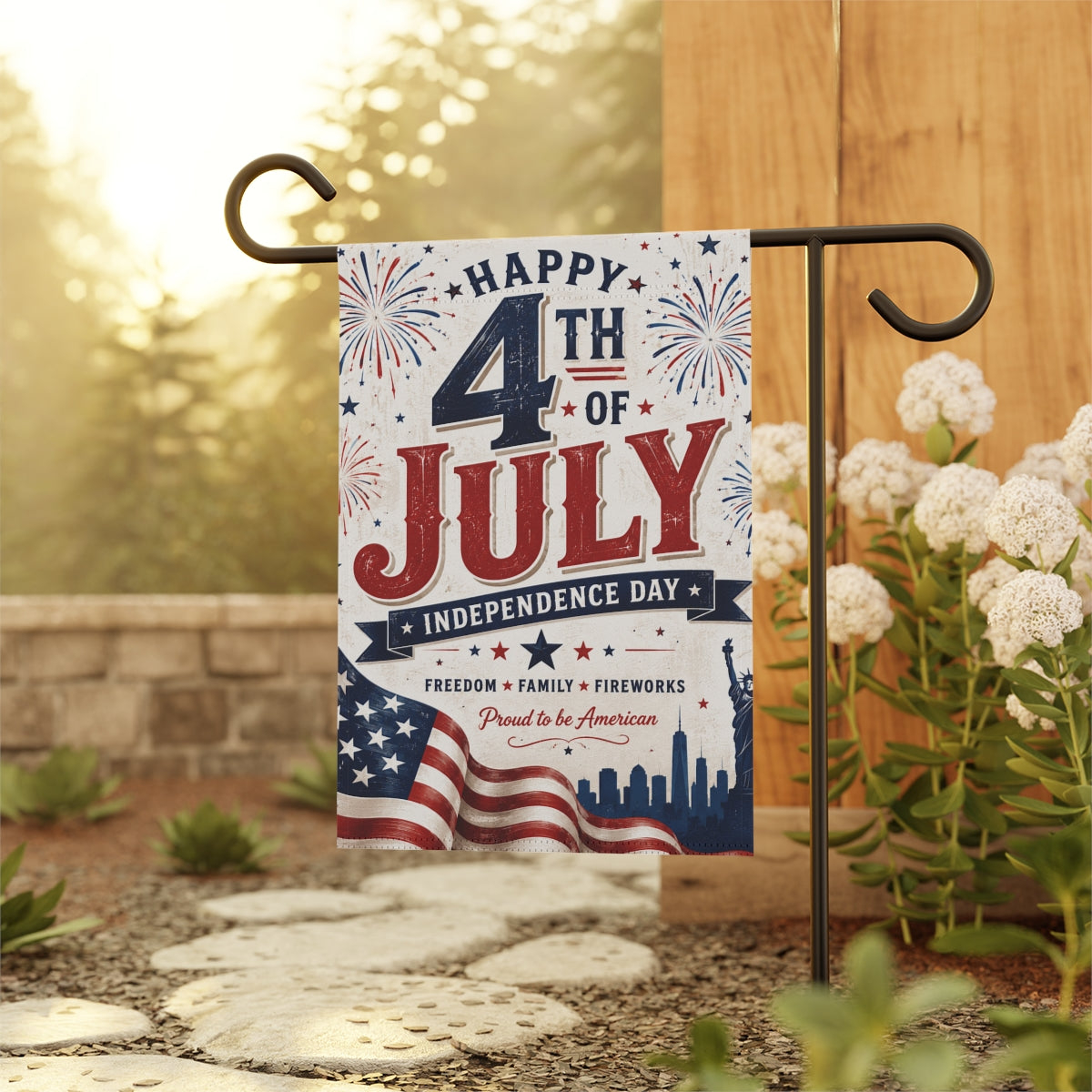 4th of July Garden Flag