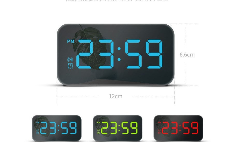 LED Mirror Alarm Clock